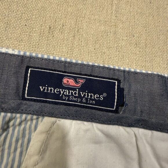 Vineyard Vines Breaker Shorts Blue Striped Mens Size 50 9” Inseam Big And Tall - Picture 2 of 7